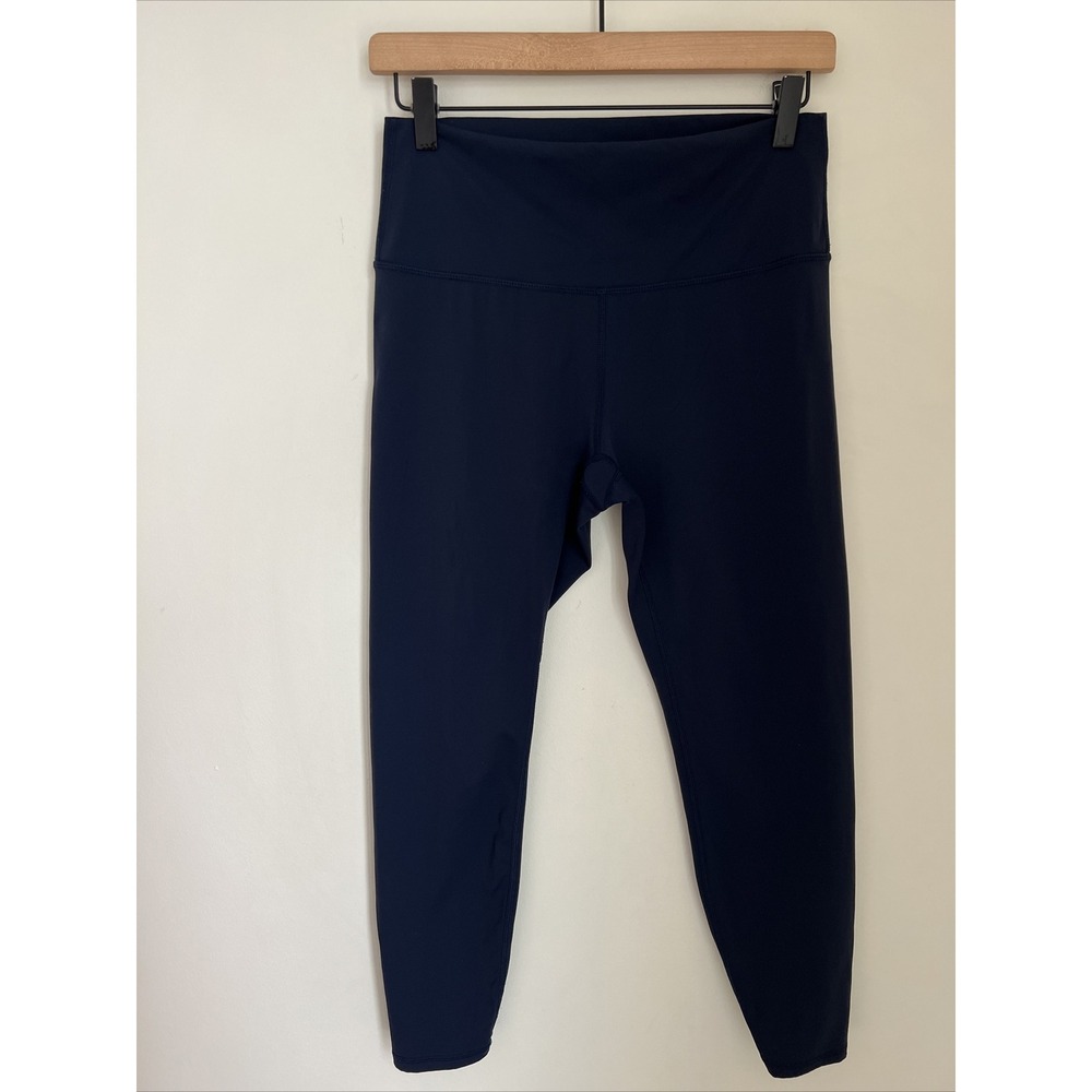 Zyia Active Size 6-8 Solid Blue Cropped Ankle Leggings